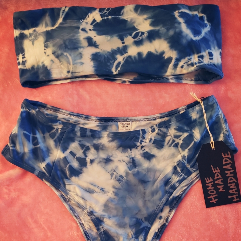 Handmade Tye Dye 2 piece bathing suits
